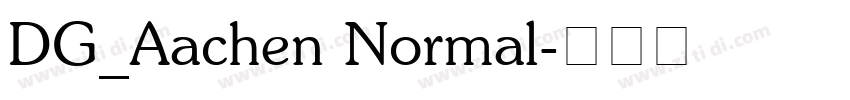 DG_Aachen Normal字体转换